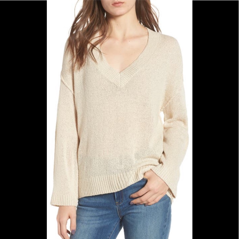 BP exposed seam sweater